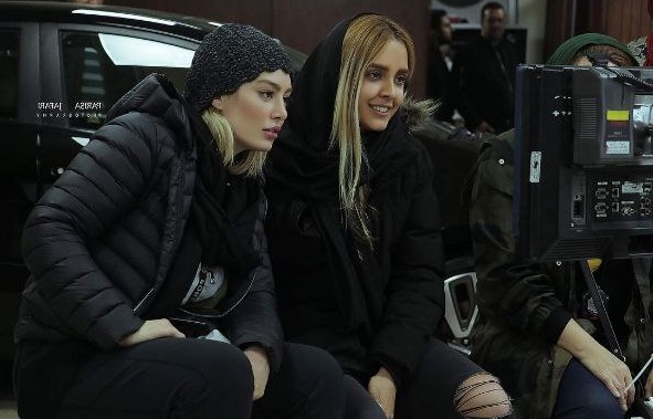 سحر قریشی در پشت صحنه فیلم