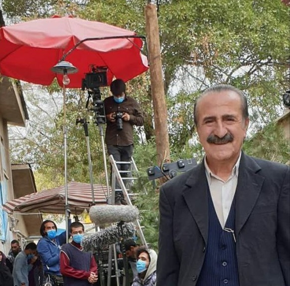 مهران رجبی سر صحنه فیلمبرداری