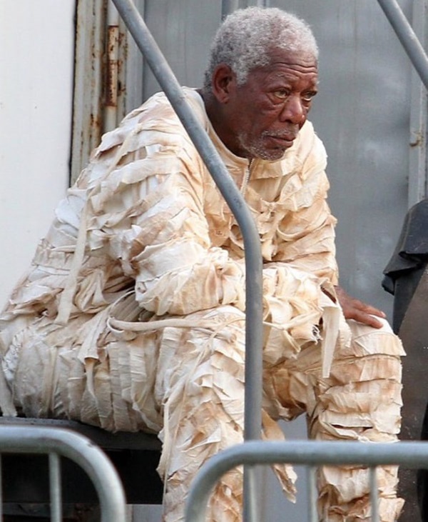 مورگان فریمن سر صحنه فلیمبرداری