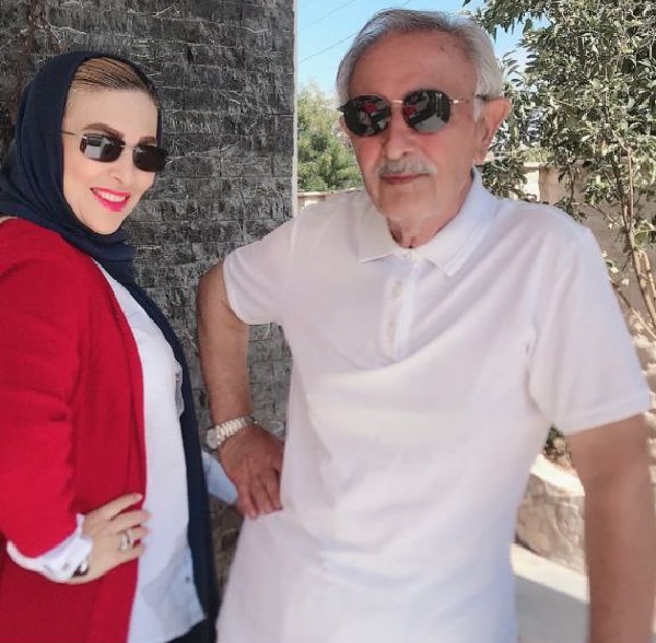 ژیلا صادقی و پدرش