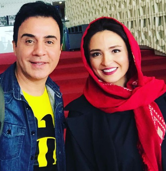 گلاره عباسی در کنار عمو پورنگ