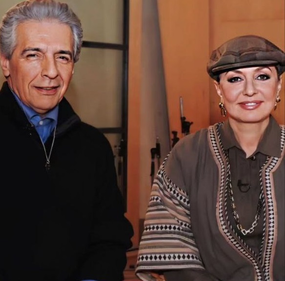 گوگوش در کنار فرامز اصلانی