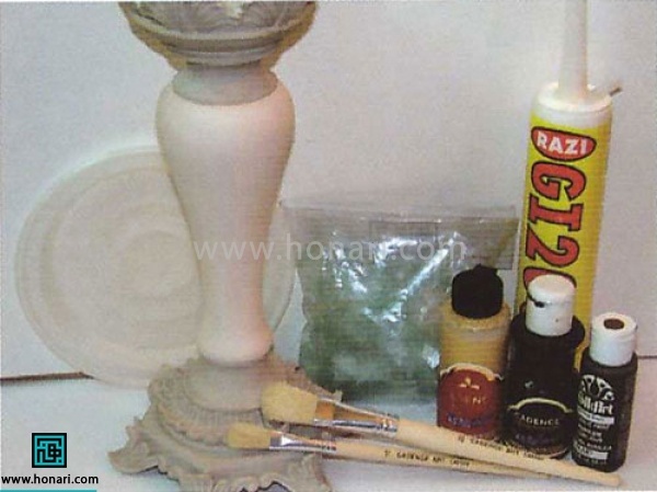 تزئین کار با خورده شیشه