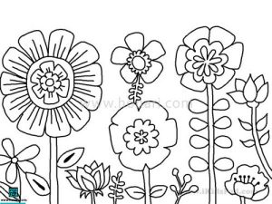  طرح کارتونی گل