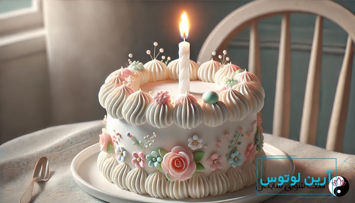 شمع سفید در مراسم تولد