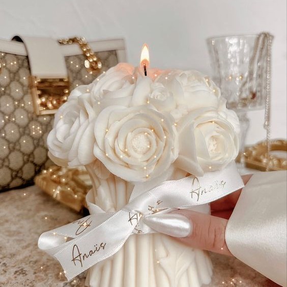 شمع فانتزی دسته گل