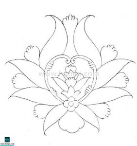  طرح گل سنتی