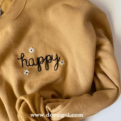 گلدوزی روی لباس