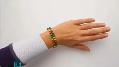 آموزش بافت دستبند با مهره