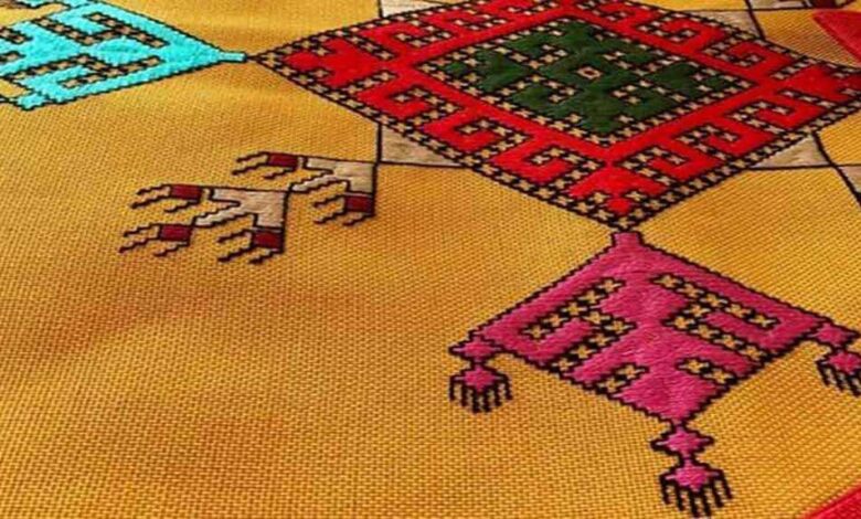 آموزش سوزن دوزی بلوچی