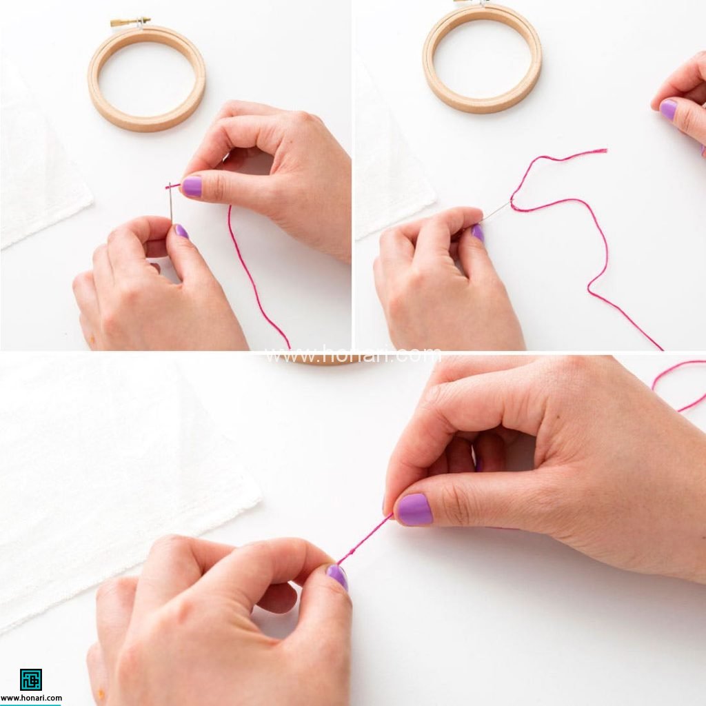 گلدوزی روی کیف