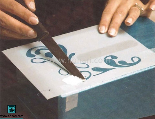 تزئین جعبه دستمال کاغذی