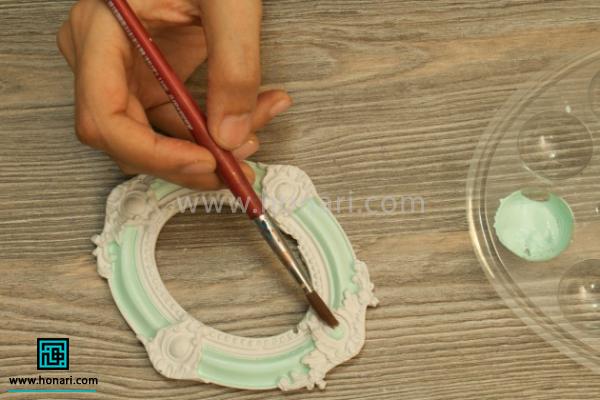 اموزش پتینه ی قاب عکس