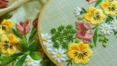 آموزش گلدوزی استامپ ورک