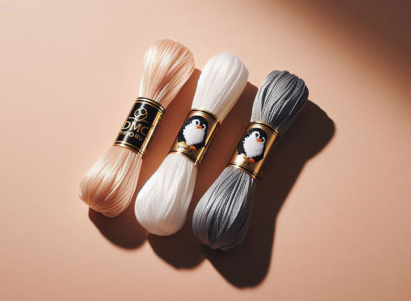 بهترین استفاده‌ها از نخ دمسه و پنگوئن در گلدوزی