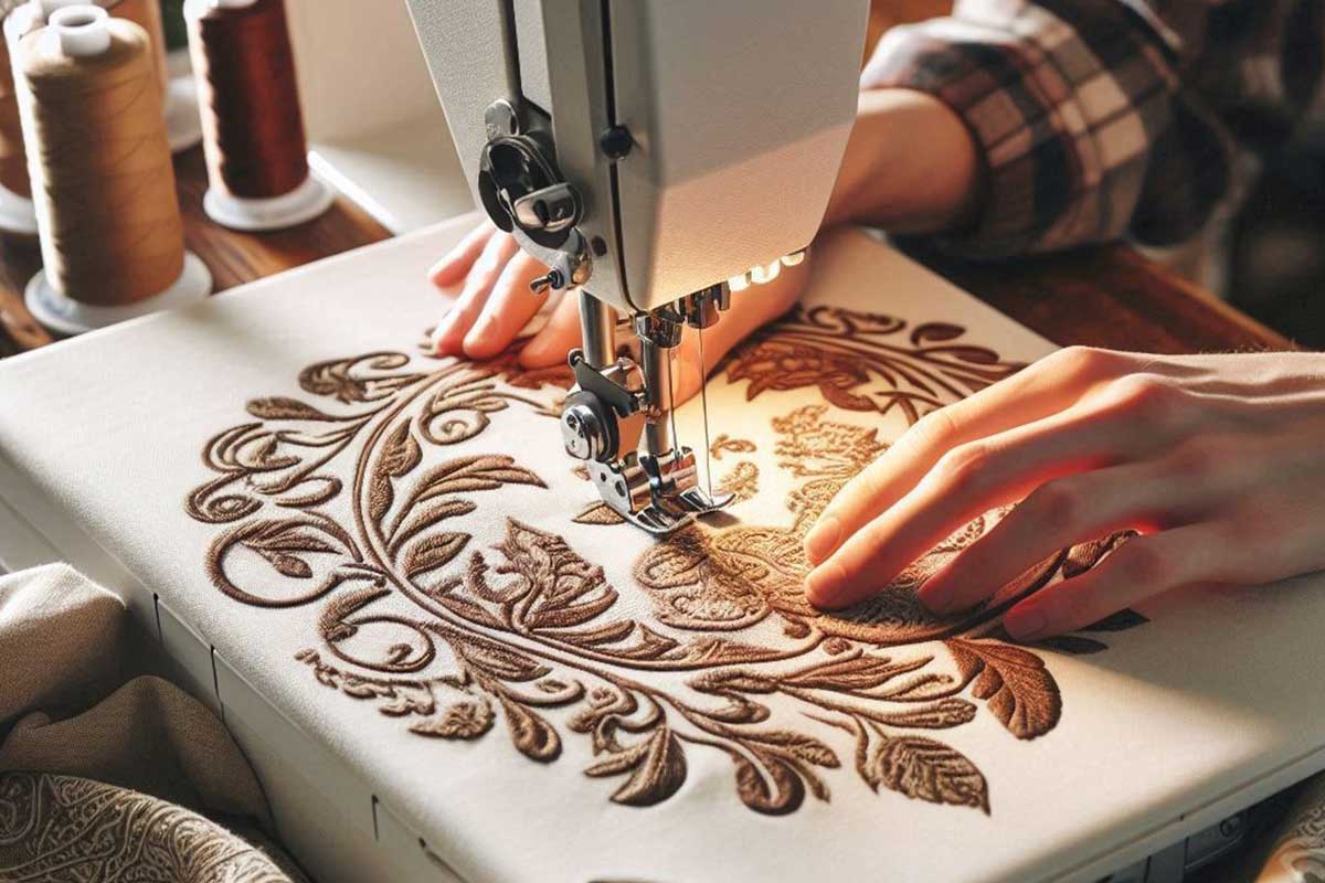 گلدوزی طرحهای ترکیبی و آزاد