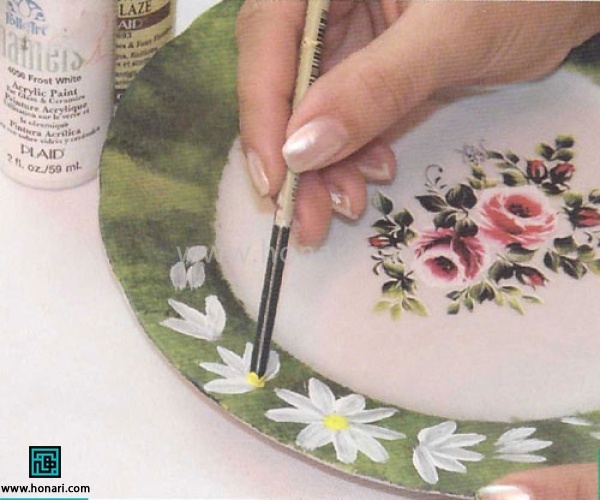 آموزش استفاده از ترانسفر روی ظروف چینی