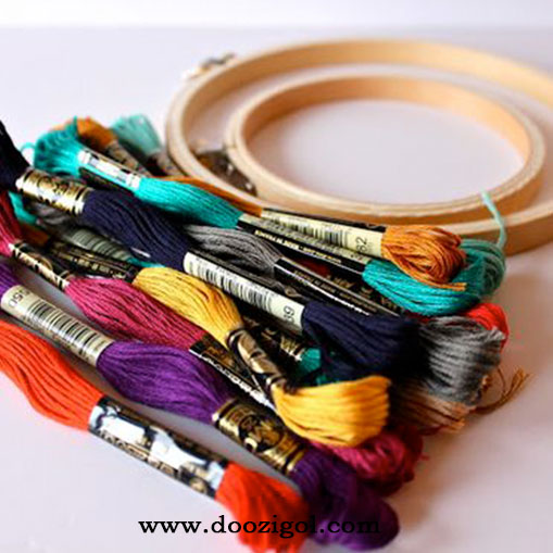 نخ مناسب گلدوزی