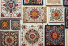 آموزش دیوارکوب گلدوزی