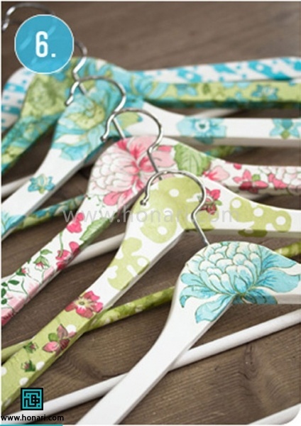 آموزش دکوپاژ روی چوب لباسی