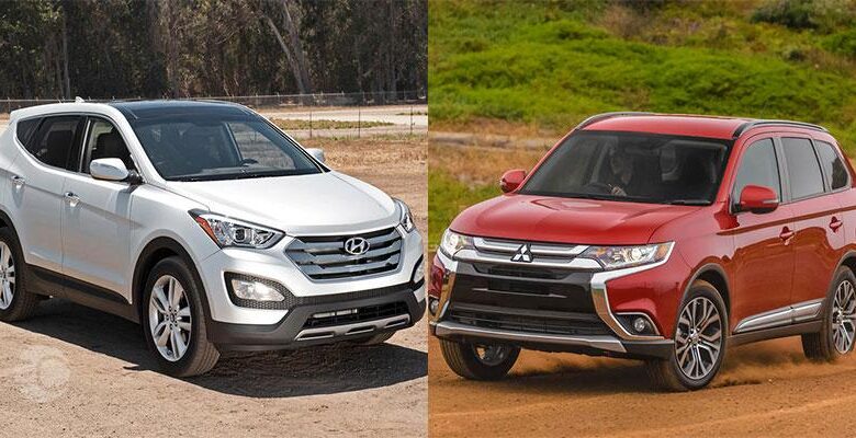 مقایسه میتسوبیشی اوتلندر و هیوندای سانتافه 2018