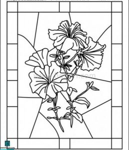  طرح نقاشی گل اطلسی