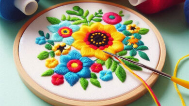 نخ مخصوص گلدوزی برزیلی