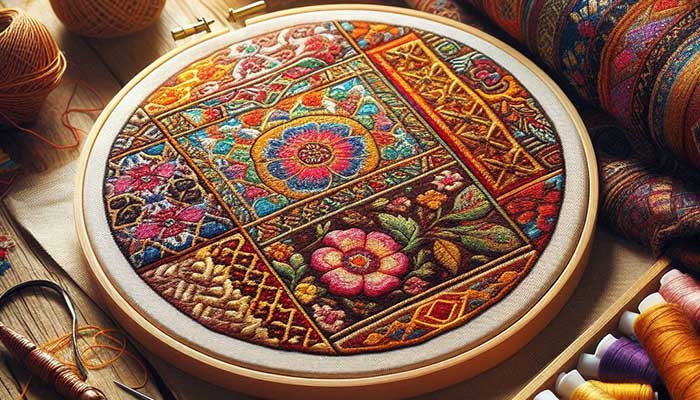 طرحهاي متنوع براي گلدوزي روي نمد