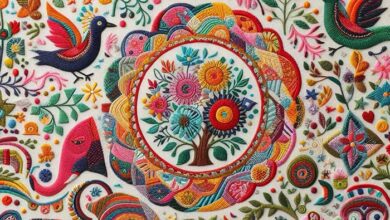 بهترین پارچه گلدوزی