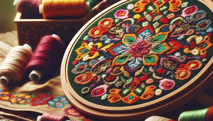 مراحل گلدوزی روی نمد: قدم به قدم