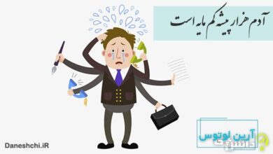 آدم هزار پیشه کم مایه است