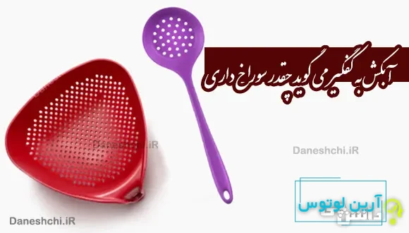 آبکش به کفگیر می گوید چقدر سوراخ داری