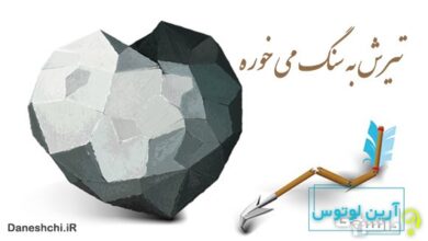 تیرش به سنگ می خوره