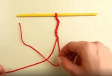 گره مربعی مکرومه