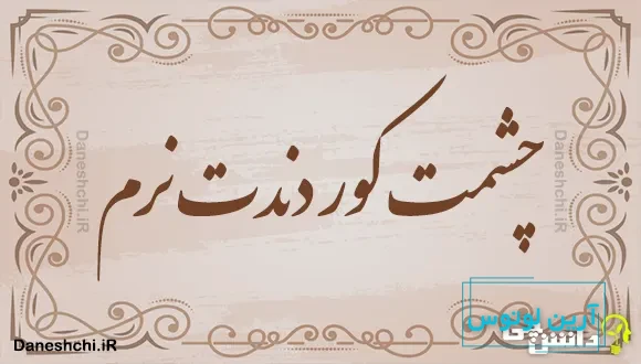 چشمت کور دندت نرم