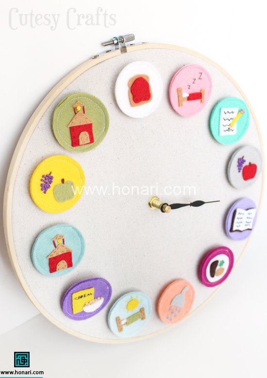 ساخت ساعت برای کودکان