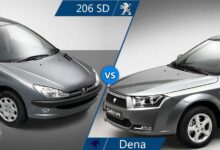 مقایسه دنا و پژو 206 صندوق دار