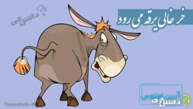 خر خالی یرقه می رود