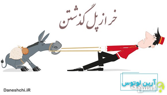 معنی خر از پل گذشتن