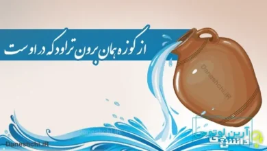 از کوزه همان برون تراود که در اوست