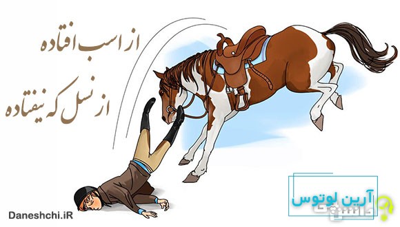 ضرب المثل از اسب افتاده از نسل که نیفتاده