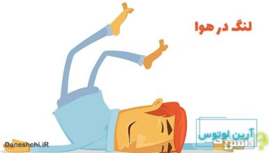 معنی لنگ در هوا چیست؟