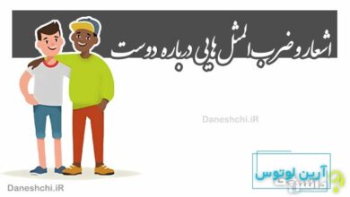 اشعار و ضرب المثل هایی درباره دوست