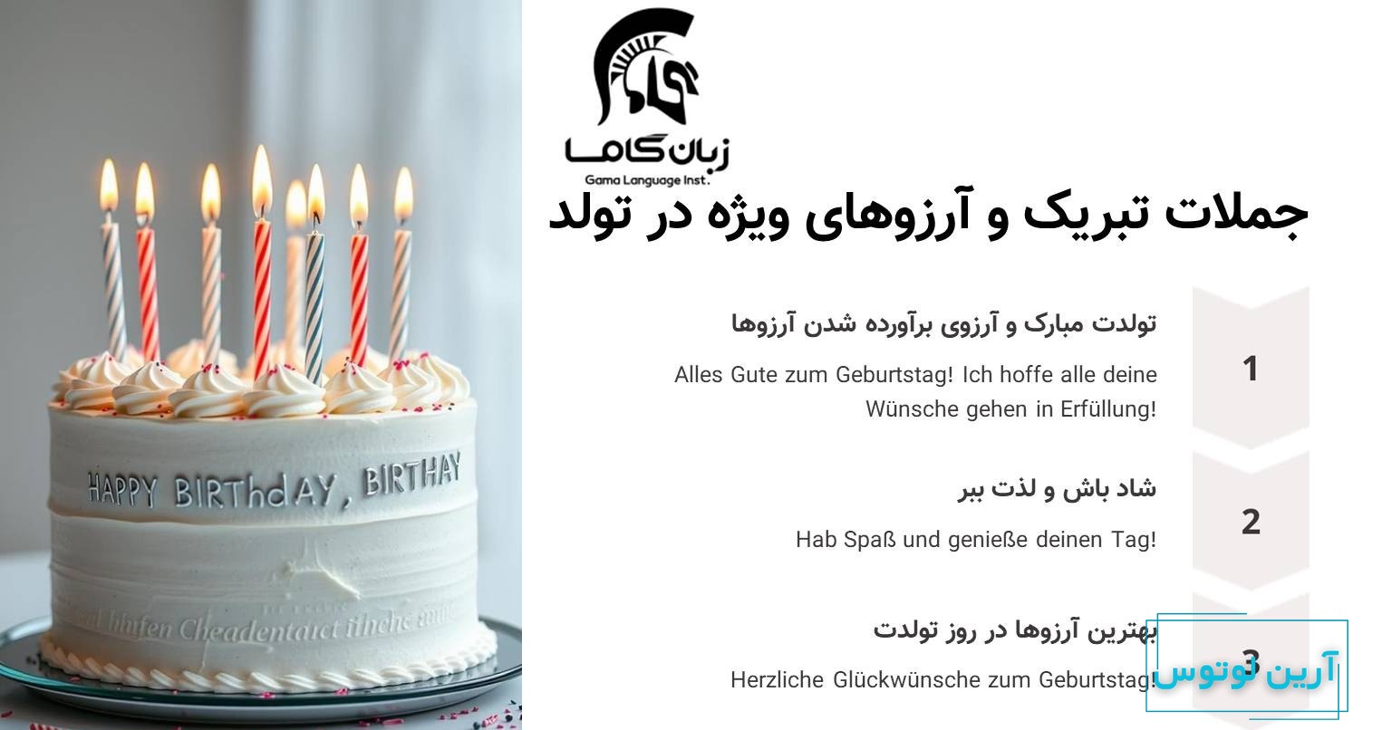جملات پرکاربرد تولد به آلمانی