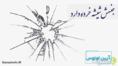 ضرب المثل جنسش شیشه خرده دارد