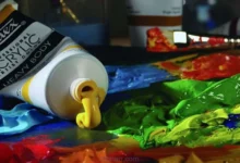 طرز استفاده از رنگ اکریلیک