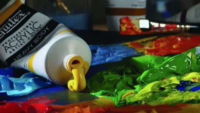 طرز استفاده از رنگ اکریلیک