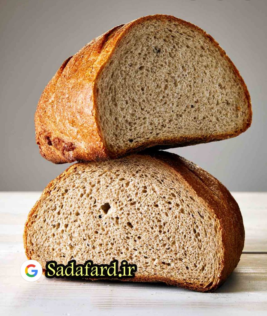 فیبر موجود در آرد چاودار از نان های سفید بسیار بیشتر است.