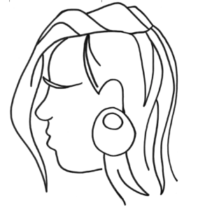 طرح خام دختر برای نیدل پانچ