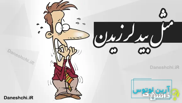 مثل بید لرزیدن